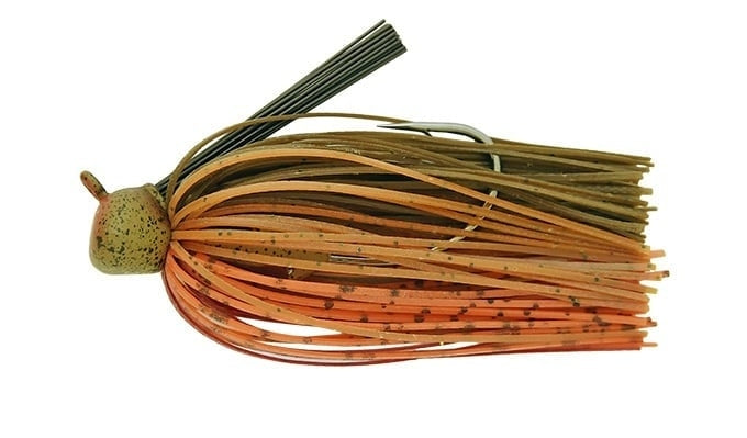 21g Crankin Football Jig (511) - Green Pumpkin Craw