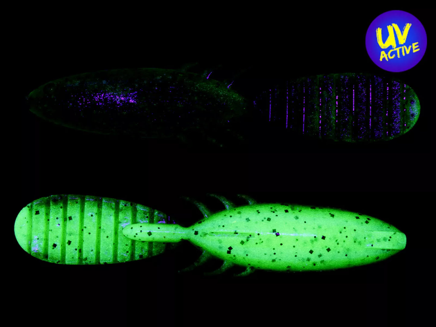 3.5" Paddlin Beaver- Green pampkin/Chartreuse