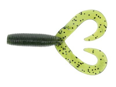 4" Double Tail Grubs (194) Watermelon Black Flk