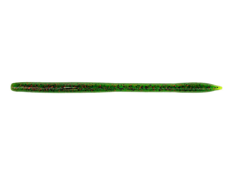 6" Sensei Worm (208) Watermelon Black & Red Flk.