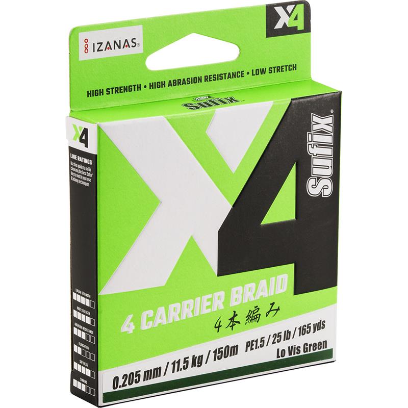 X4 BRAID L.VIS GREEN 300M 23.5