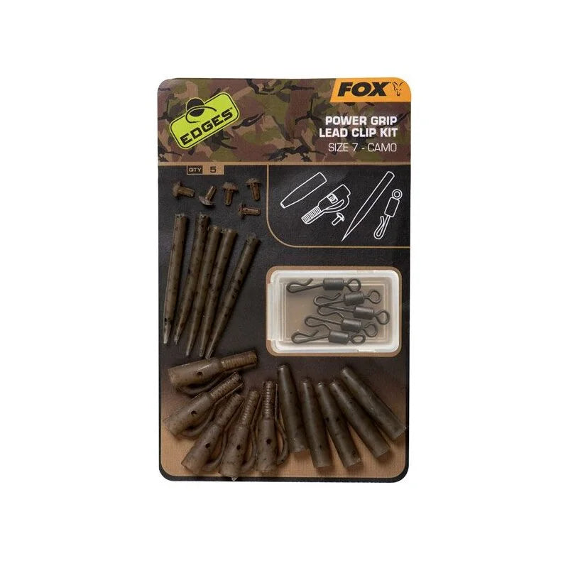 Edges Camo Power Grip Lead Clip kit size 7 x 5