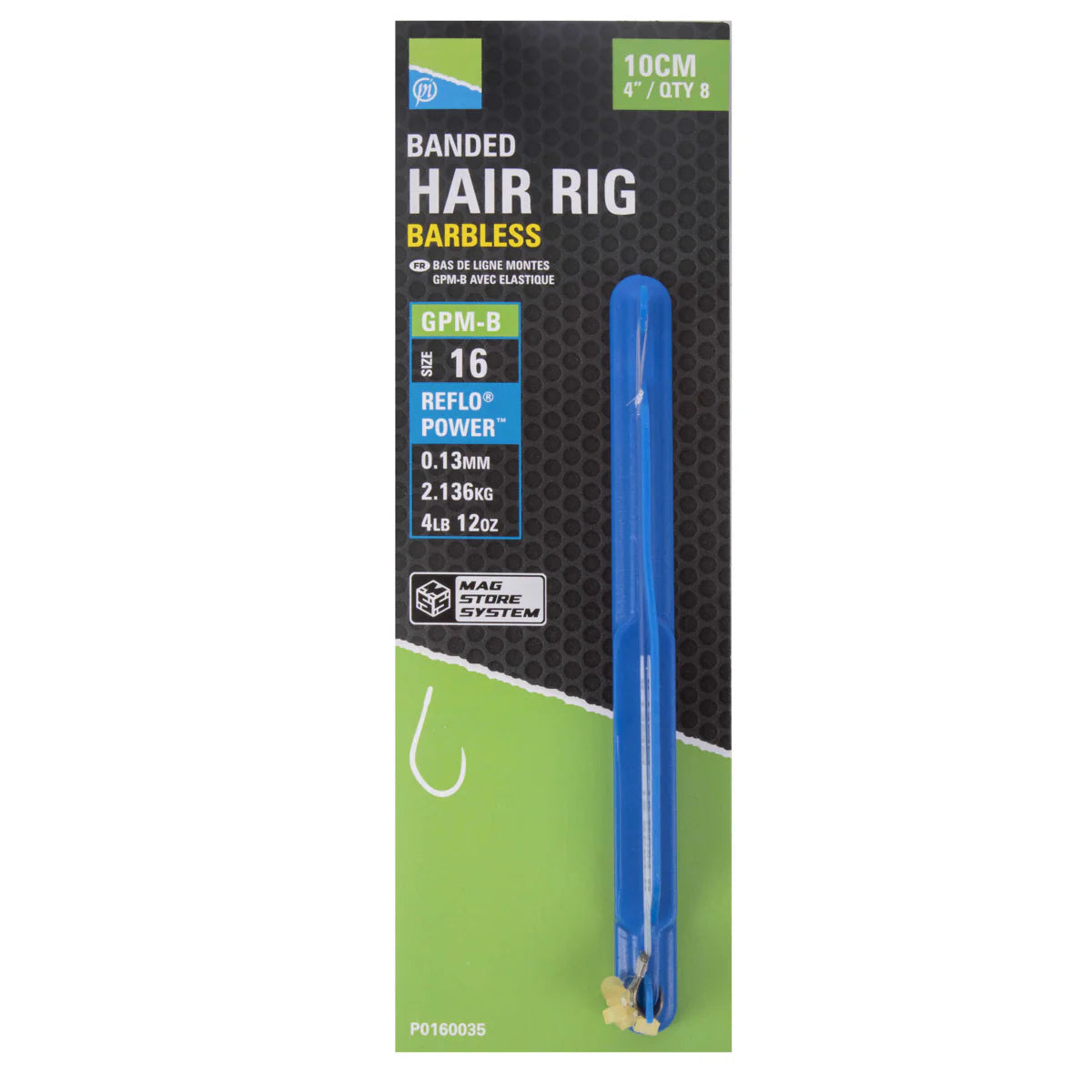 gpm-b banded hair rigs 4"/10 cm