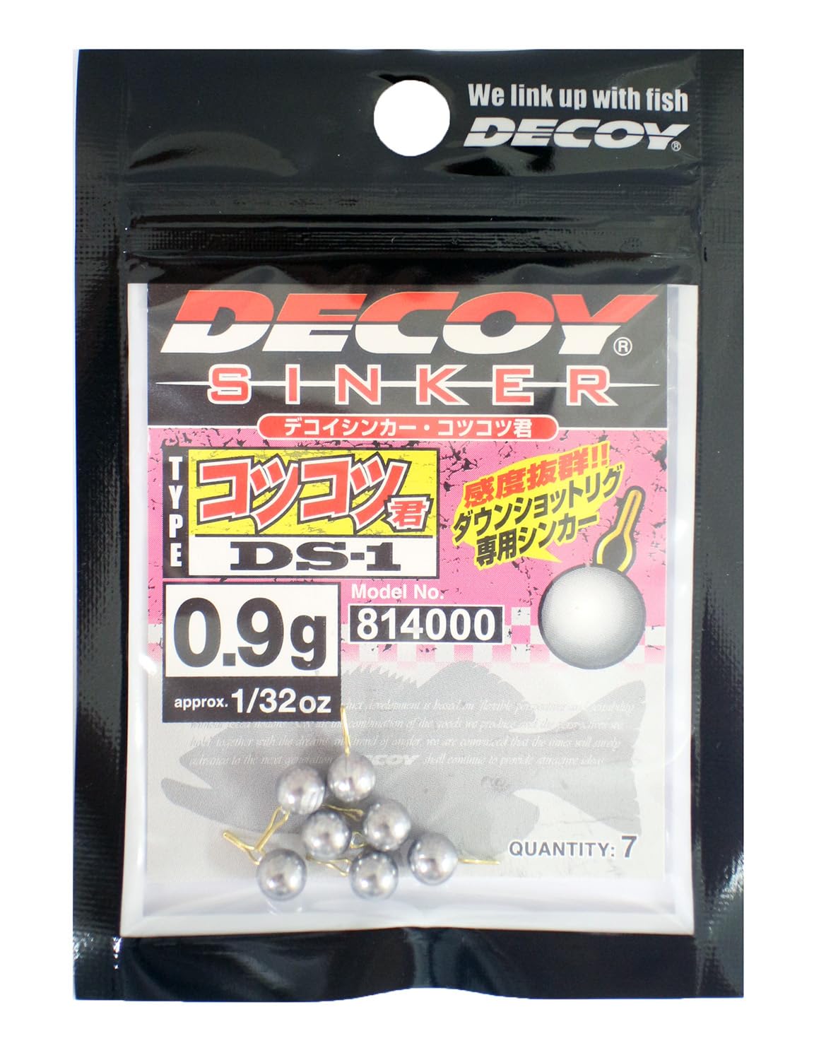 DECOY DS 1 DOWN SHOT SINKER 1/32 9PZ