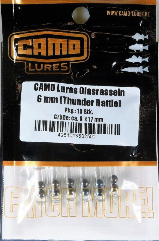 CAMO Lures Glass rattles - 6 mm (Thunder Rattle)