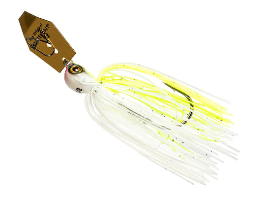 14g ChatterBait Elite Evo - Chartreuse / White