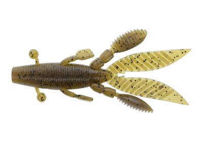 4.5" Flappin' Hog (297) Green Pumpkin Black Flk.