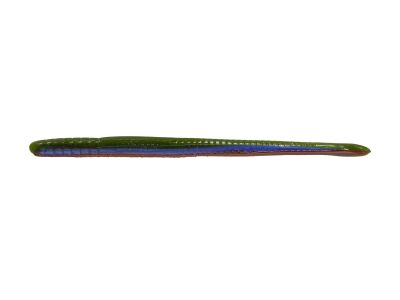 6" Fat Worm - Aaron's Magic Red & Black Flk.