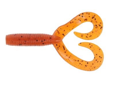 4" Double Tail Grubs (9003) Fire Craw