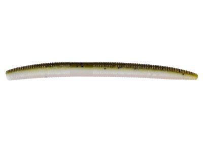 5" Senko (981) Green Pumpkin /White Laminate