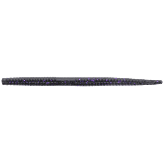 5" Thin Senko (157) Smoke Black & Purple Flk.