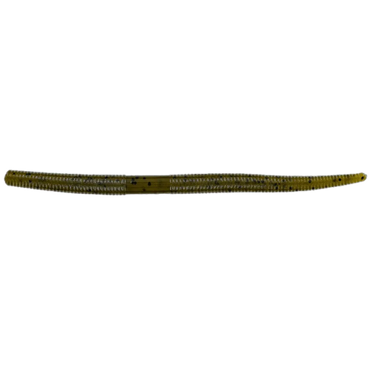 5" Thin Senko (297) Green Pumpkin Black Flk.