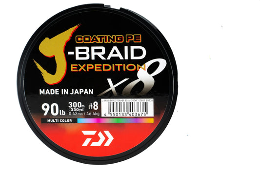 BOB J BRAID EXPEDITION X8 0,24MM 300M MULTI COLOR