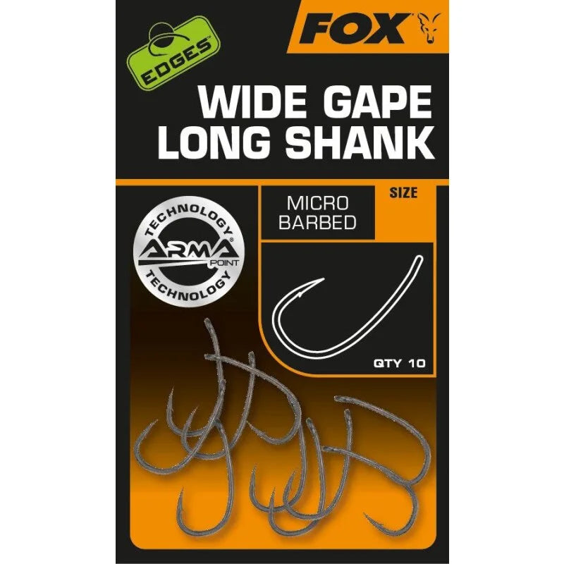 Edges Supe Wide Gape Long Shank - size 8