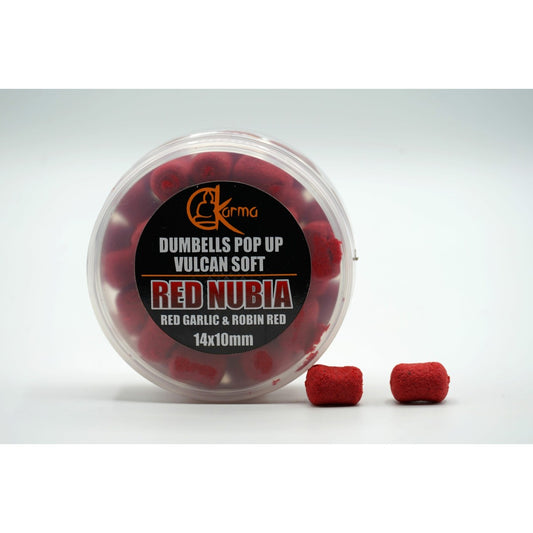 KB Dumbell Vulcan Soft Pop Up Red Nubia 10x14 mm - 25 g