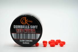 KB Dumbells soft slow sinking Red Nubia 6x8 mm - 15 g -