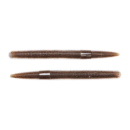 4" STICK WORM- Brown / Black