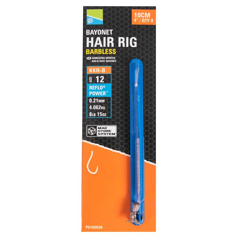 KKH-B BAYONET HAIR RIGS - 4`/10CM - 12 KKH-B (10)