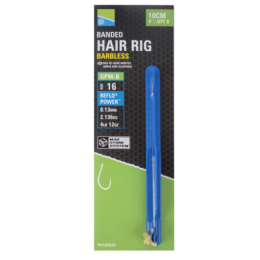gpm-b banded hair rigs 4"/10 cm