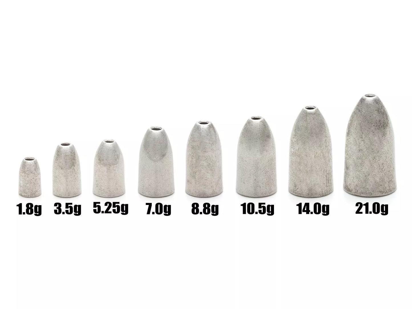 CAMO Tungsten Bullet Weight - PLAIN 1.8g (5 Stk.)