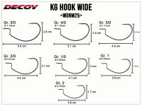 Kg Hook Wide Worm25 - Gr. 1/0