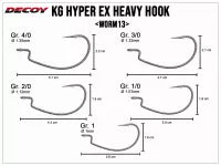 Kg Hyper Ex Heavy Hook Worm13 - Gr. 1/0