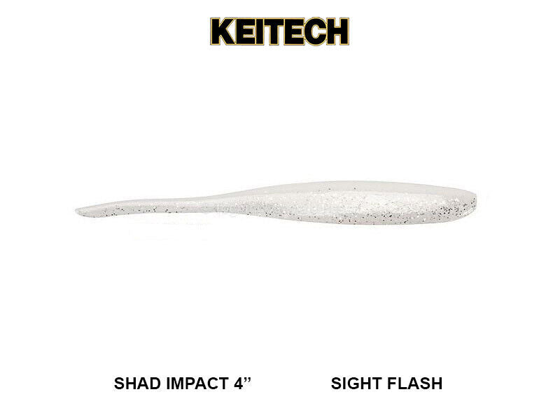 KEITECH 2 Shad Impact - Sight Flash (No Scent)