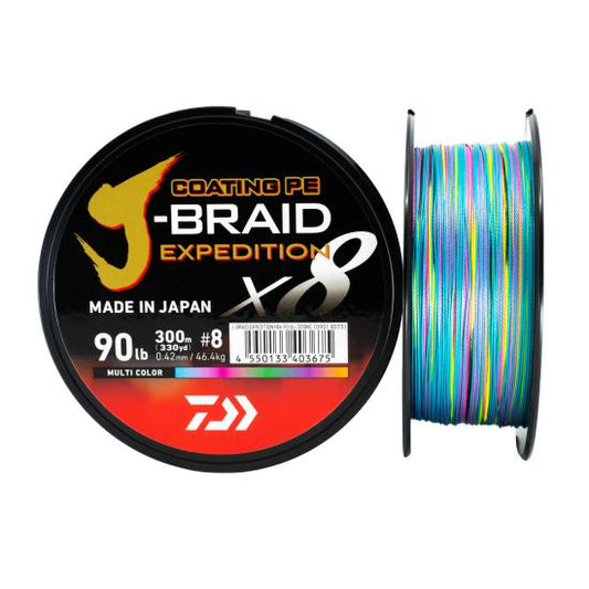BOB J BRAID EXPEDITION X8 0,16MM 300M MULTI COLOR